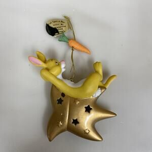 Bradford Editions Pooh’s Slumbertime Adventures Ornament Wish Upon A Star Rabbit
